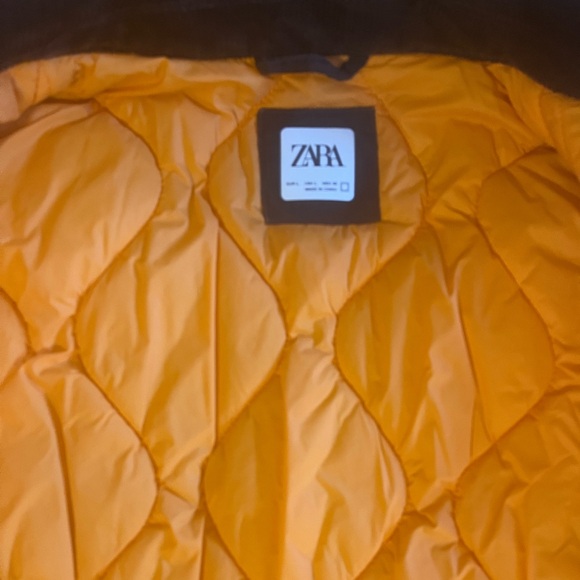 SOLD Zara brown corduroy puffer jacket - Picture 2 of 4
